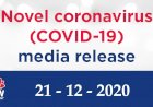 NSW Health Covid-19 Media Release - 21 December 2020