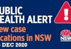 Public health alert – New venues and routes (28 Dec 2020)