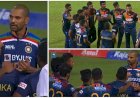 Spirit of cricket - Sri Lankan players listening to Shikhar Dhawan after series victory