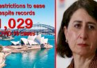 NSW restrictions to ease despite records 1,029 COVID-19 cases