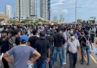 Massive anti-government  protest continues at Galle Face Green