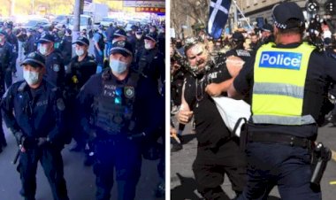 Police disrupt Sydney anti-lockdown protest amid Protestors clash with Police in Melbourne.
