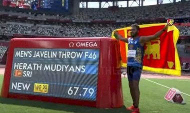 Dinesh won the Gold for Sri Lanka at Tokyo Paralympics