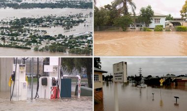 Flood waters surge across Brisbane as Heavy rainfall expected to continue