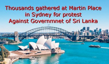 Thousands gathered at Martin Place in Sydney for protest