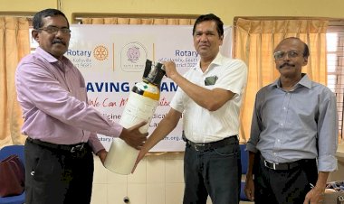 'Save A Dream' and Rotary deliver much needed NO gas cylinder to Castle Street Hospital