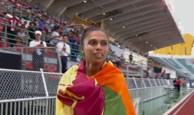 Nadeesha won the Gold Medal in 400m at Asian Athletics championships 2023