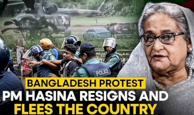 Bangladeshi PM resigns and flees country