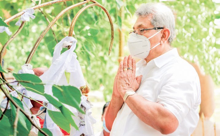 Strengthened by our past experiences and inspired by Dhamma,  we strive for prosperity – President in his message for Poson