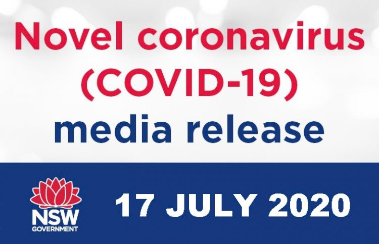 NSW Health Covid-19 Media Release - 17th July 2020