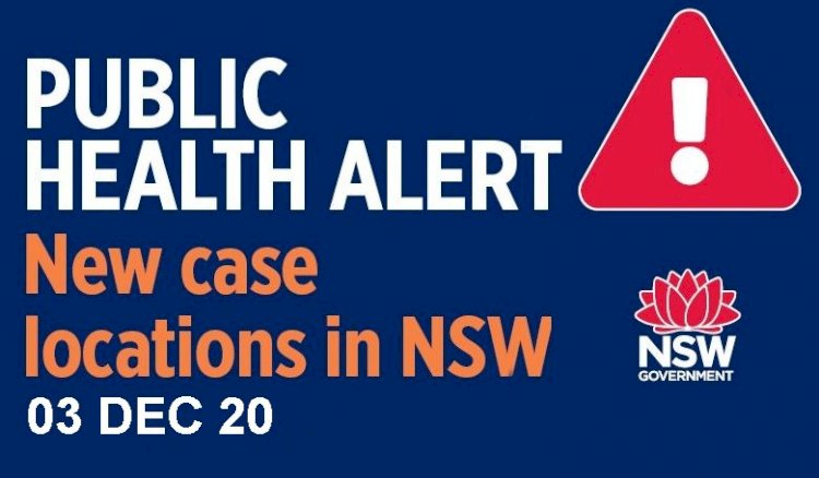 NSW Public Health Alert - 3 December 2020