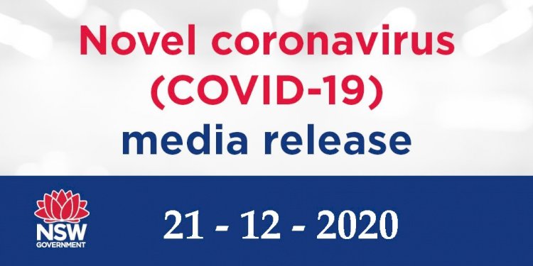 NSW Health Covid-19 Media Release - 21 December 2020