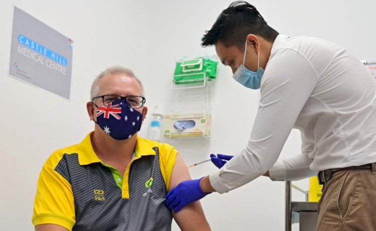Prime Minister Scott Morrison among small group to receive first coronavirus vaccines.