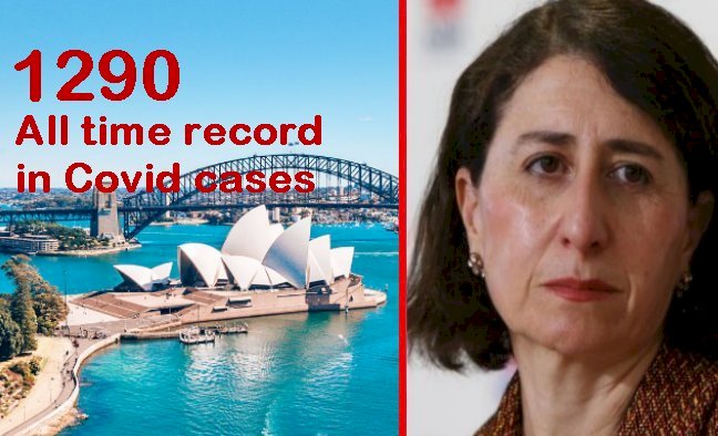 All time record in Covid cases in NSW