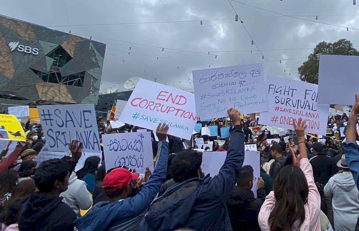 Protests in Australia and New Zealand against the Sri Lankan government