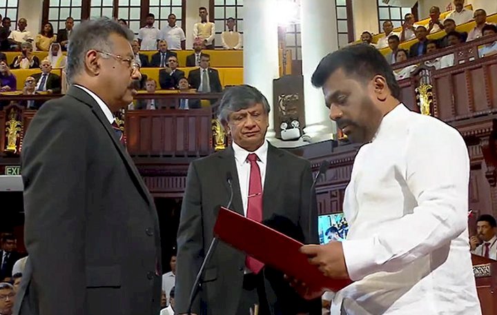 Anura Kumara Dissanayake sworn in as Sri Lanka’s President
